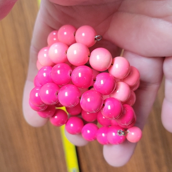 Vintage Bracelet and Clip on earrrings  pink - Picture 6 of 6